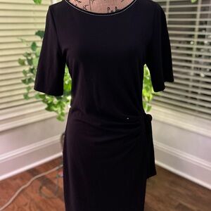 White House Black Market Black Midi Dress